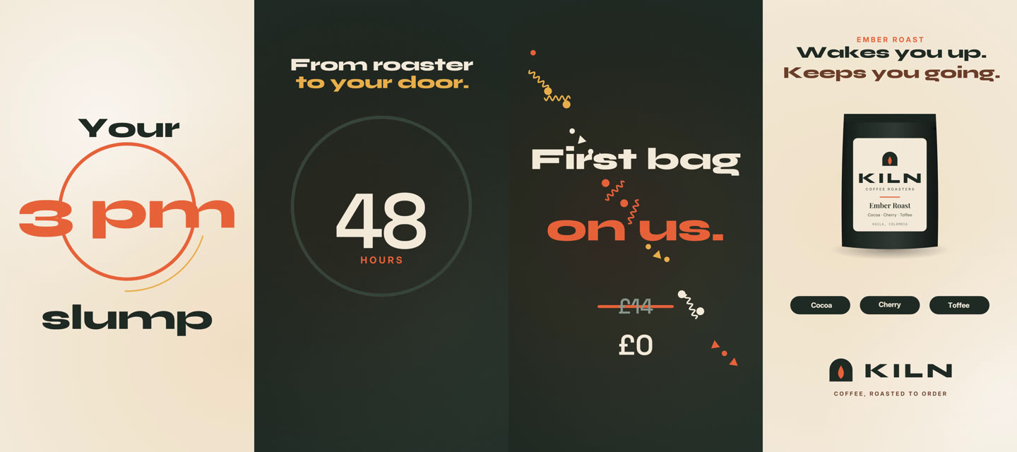 A social ad set, built for the scroll